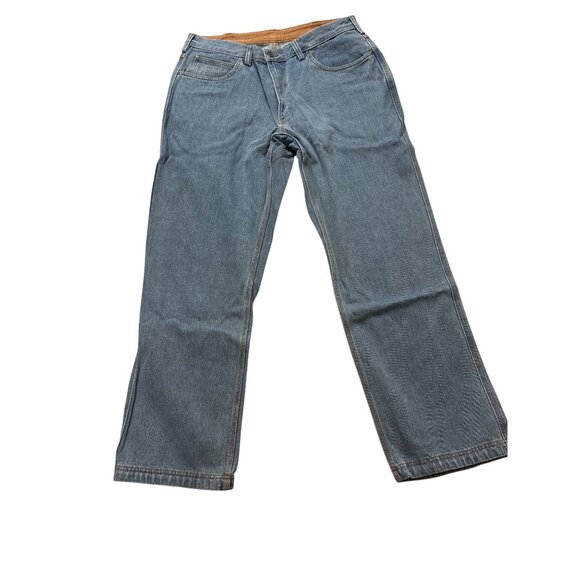 Duluth Trading Co. Men's Light Wash Ballroom Relaxed Fit Jeans Size 38 NWT - Picture 1 of 6